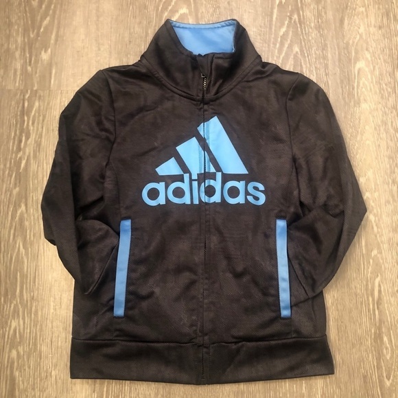 ADIDAS Tricot Full Zip Track Jacket Toddler Sz 4T - Picture 1 of 4